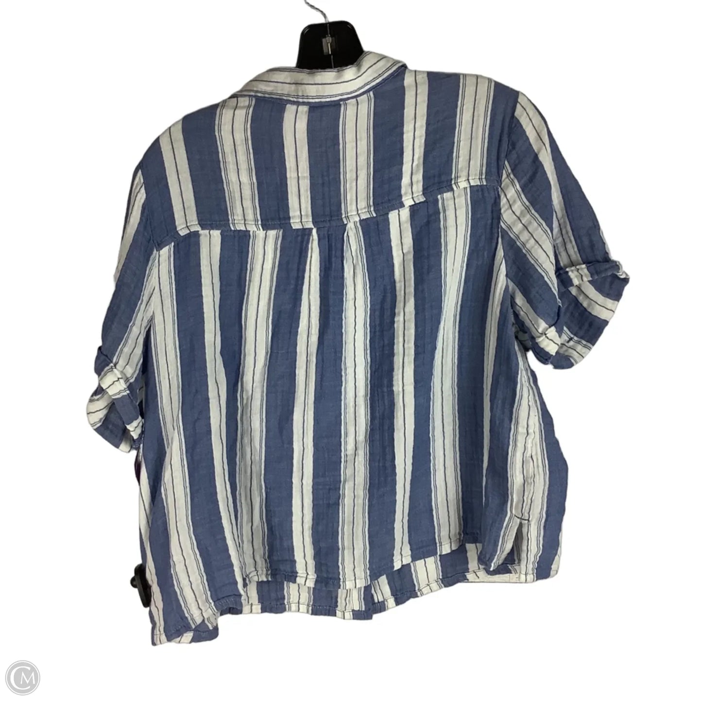 Top Short Sleeve By Old Navy In Striped Pattern, Size: L