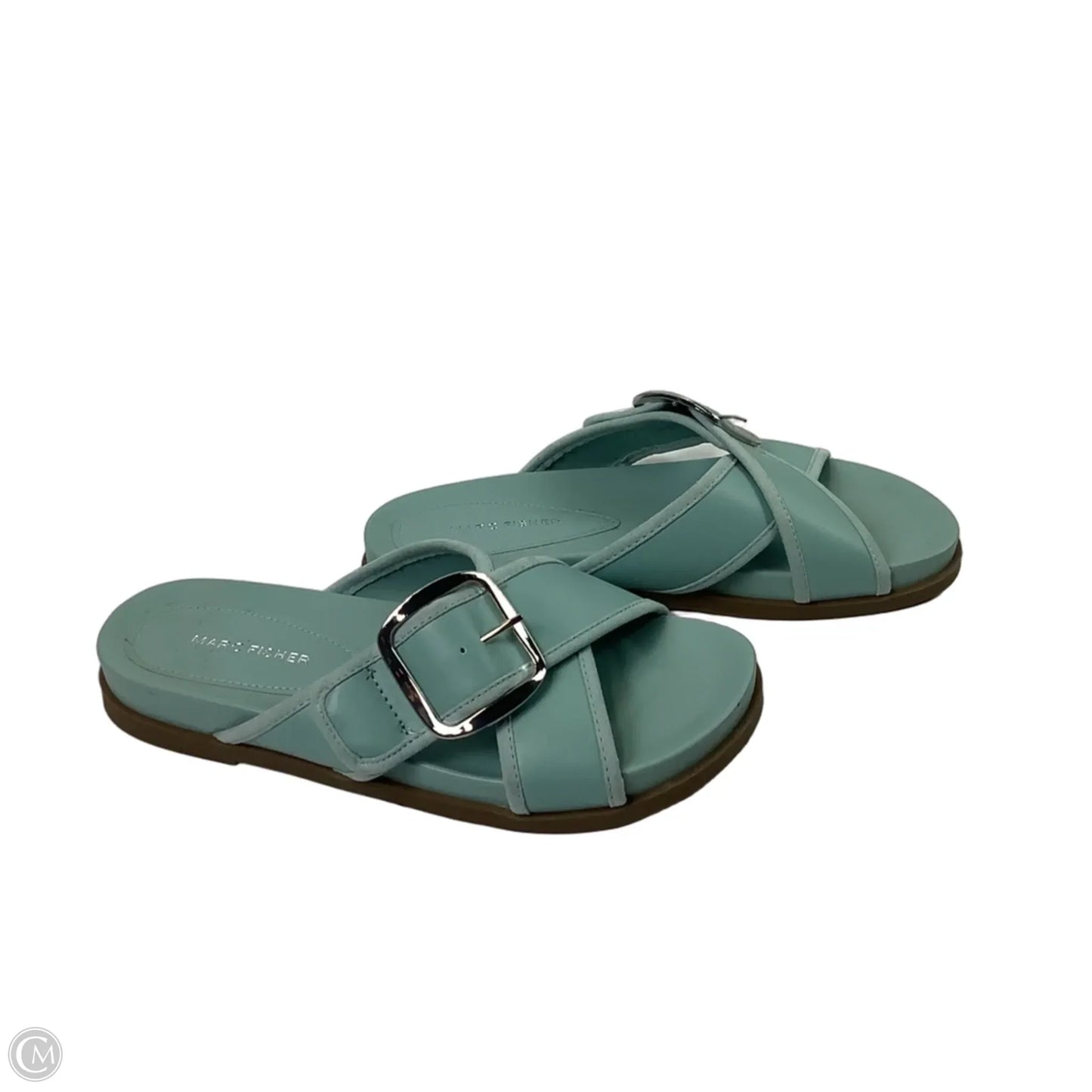 Sandals Flats By Marc Fisher In Blue, Size: 10
