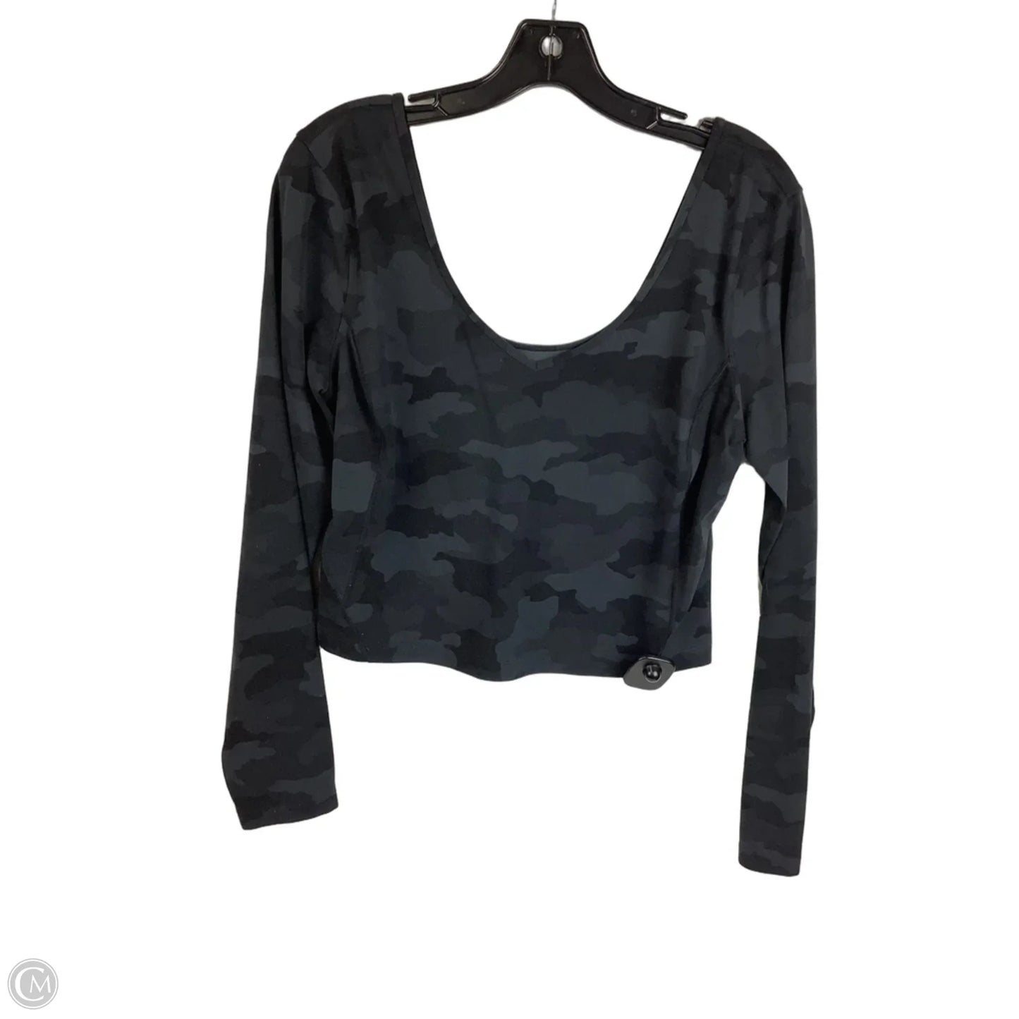 Athletic Top Long Sleeve Crewneck By Lululemon In Camouflage Print