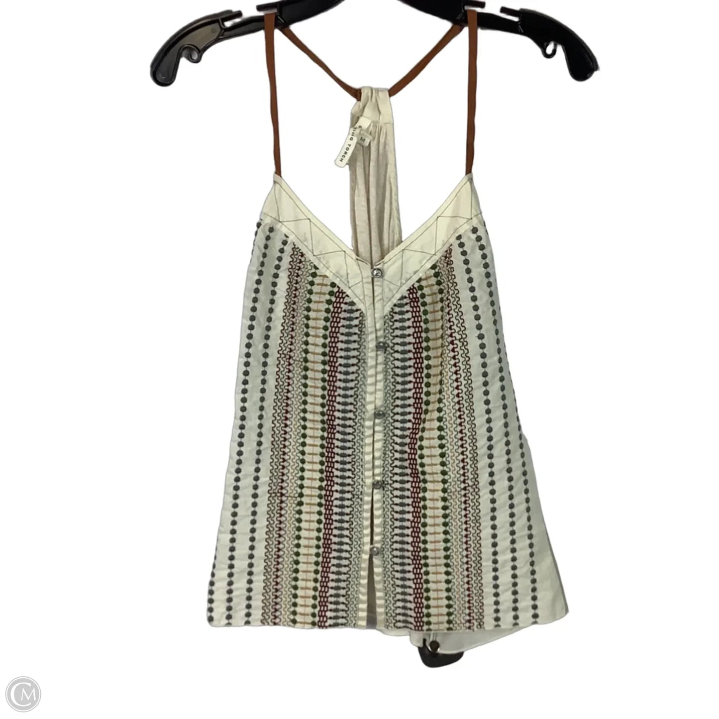 Top Sleeveless By Clothes Mentor In Cream, Size: M