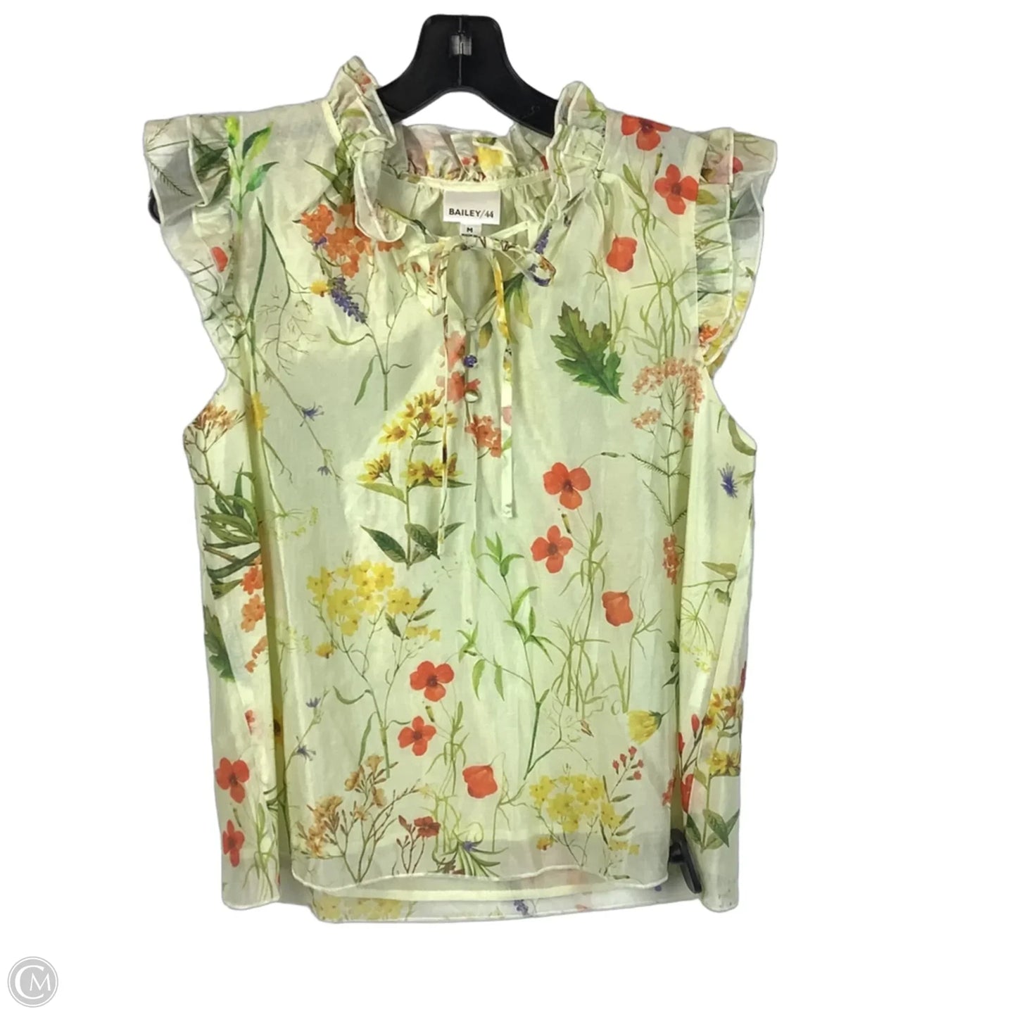 Top Short Sleeve By Bailey 44 In Yellow, Size: M