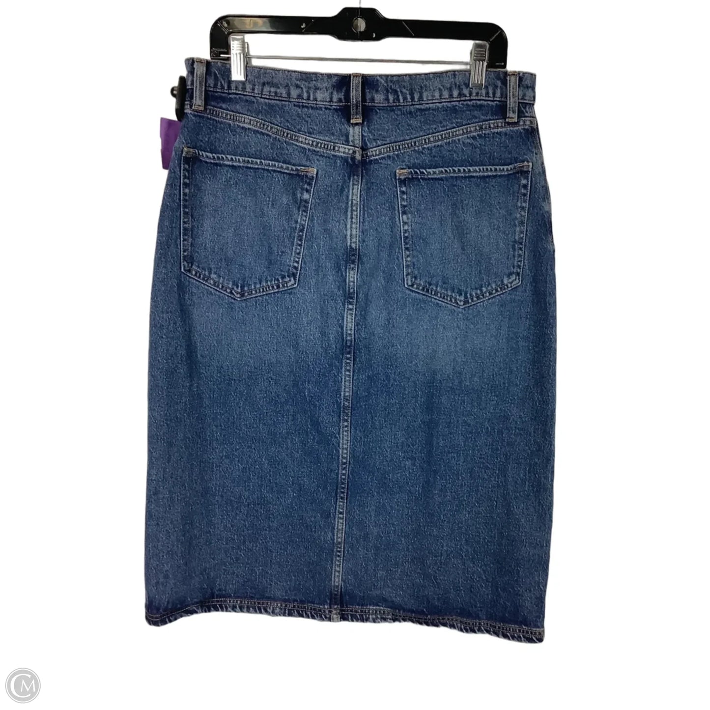 Skirt Midi By Banana Republic In Blue Denim, Size: 12