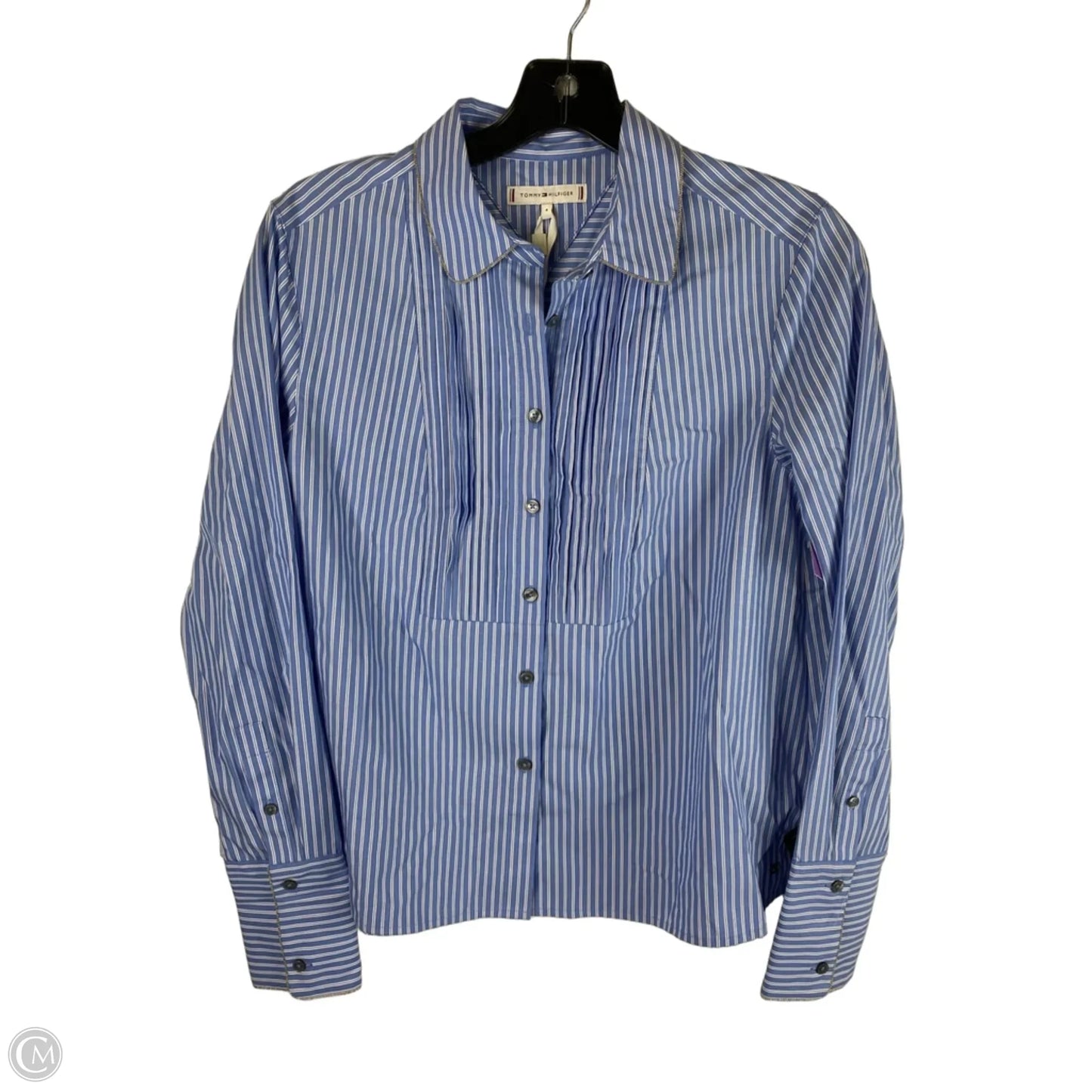 Top Long Sleeve By Tommy Hilfiger In Blue, Size: 4