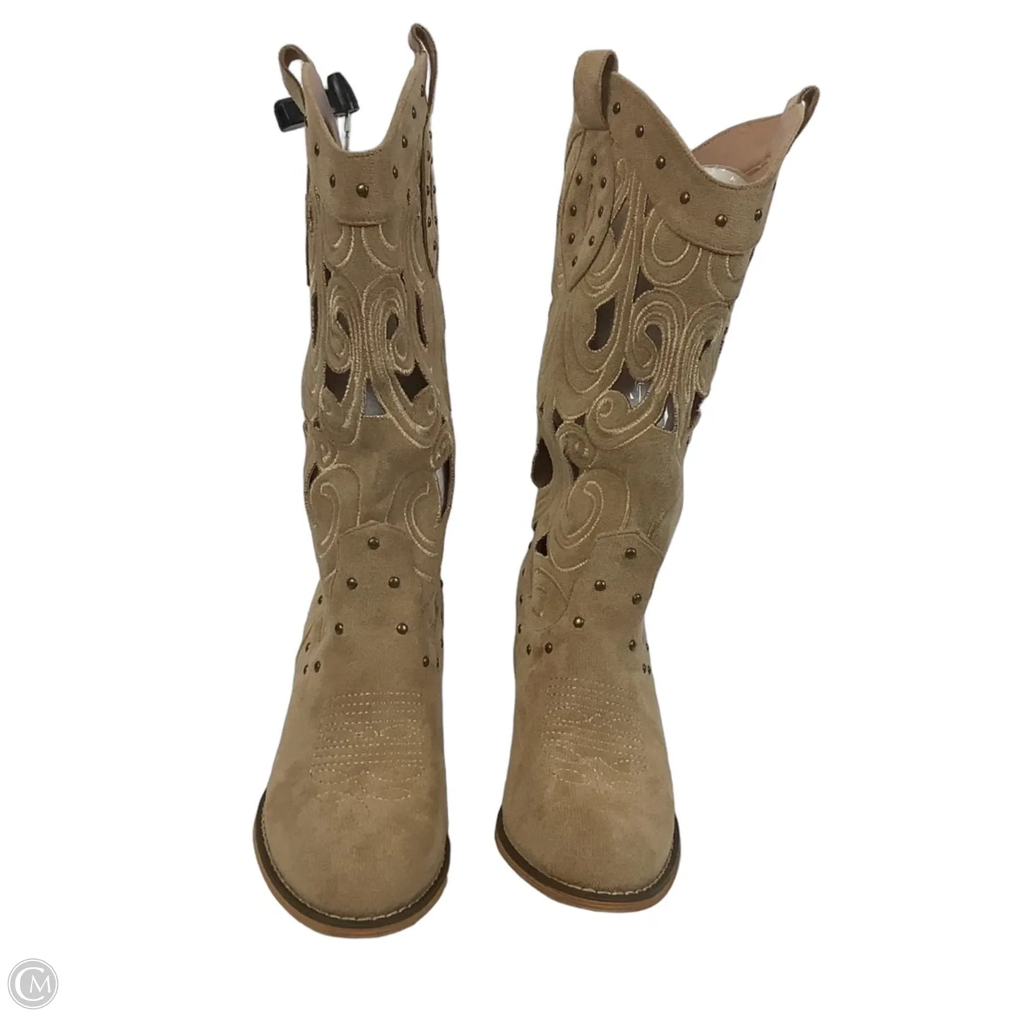 Boots Western By Clothes Mentor In Tan, Size: 6.5