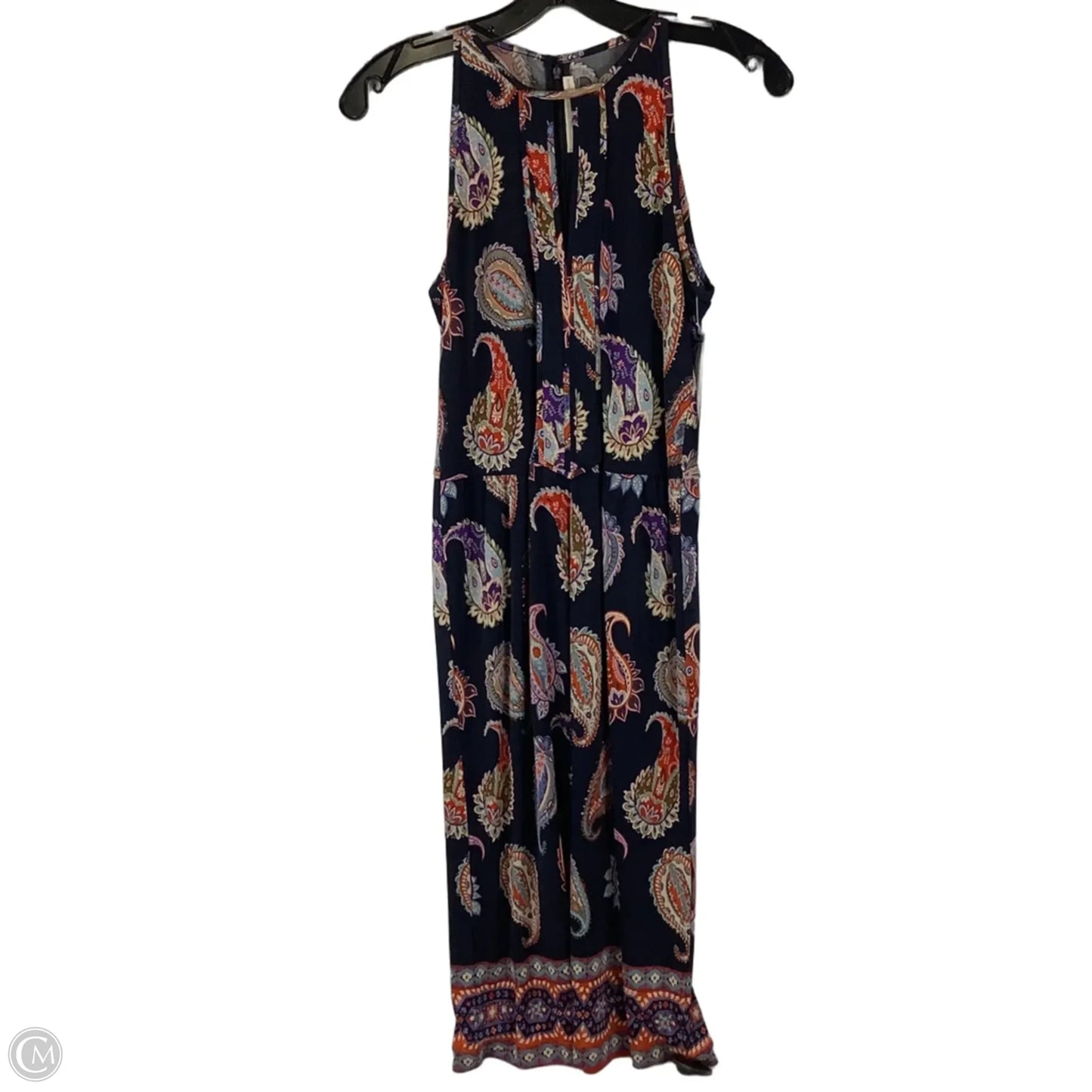 Dress Designer By Tory Burch In Paisley Print 100% silk,  Size: Xs