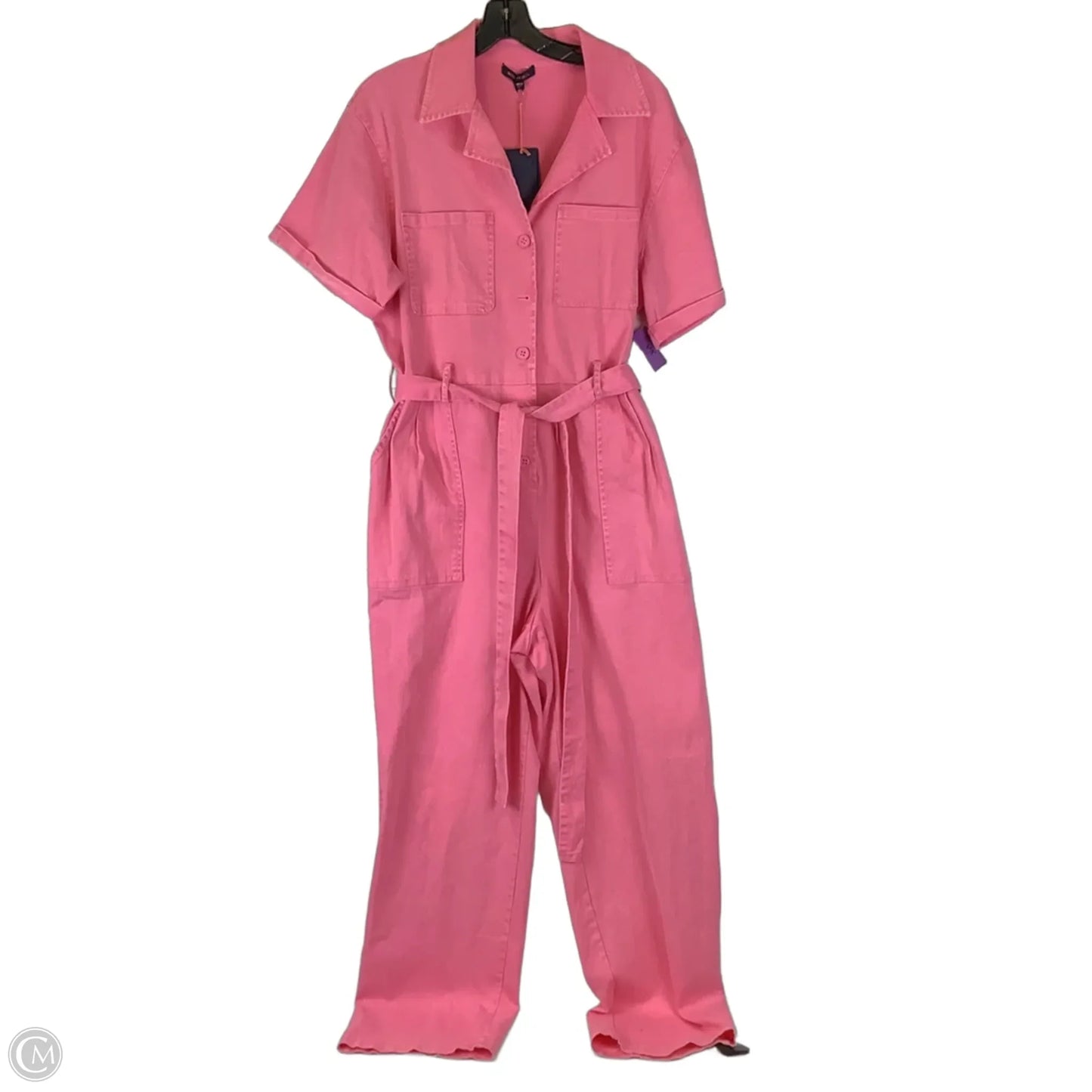 Jumpsuit By Skies Are Blue In Pink Denim, Size: Xl