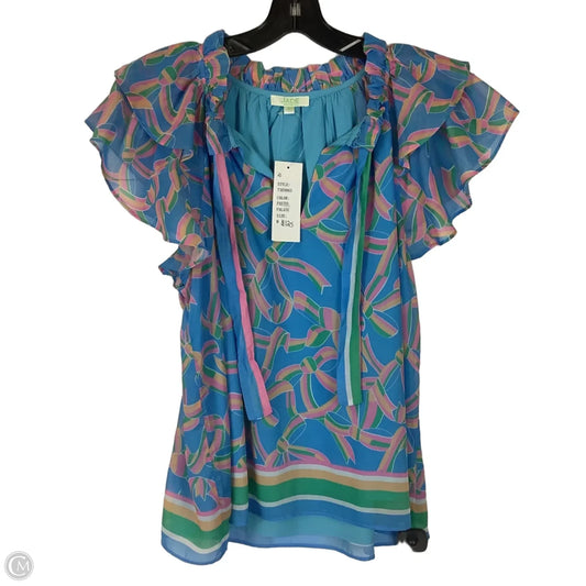 Top Short Sleeve By Jade In Blue, Size: M