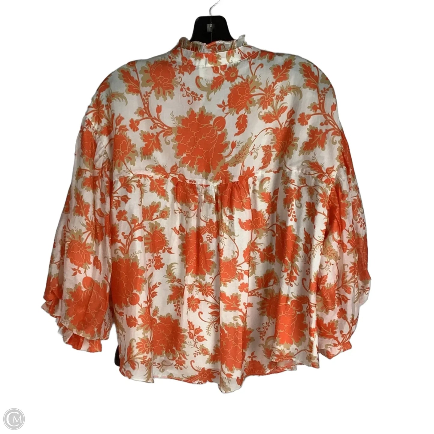 Top Short Sleeve By Fate In Orange, Size: S