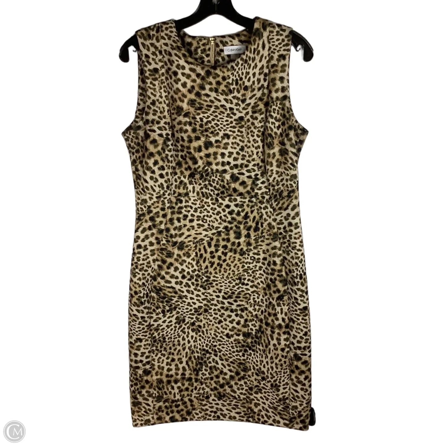 Dress Work By Calvin Klein In Animal Print, Size: 12