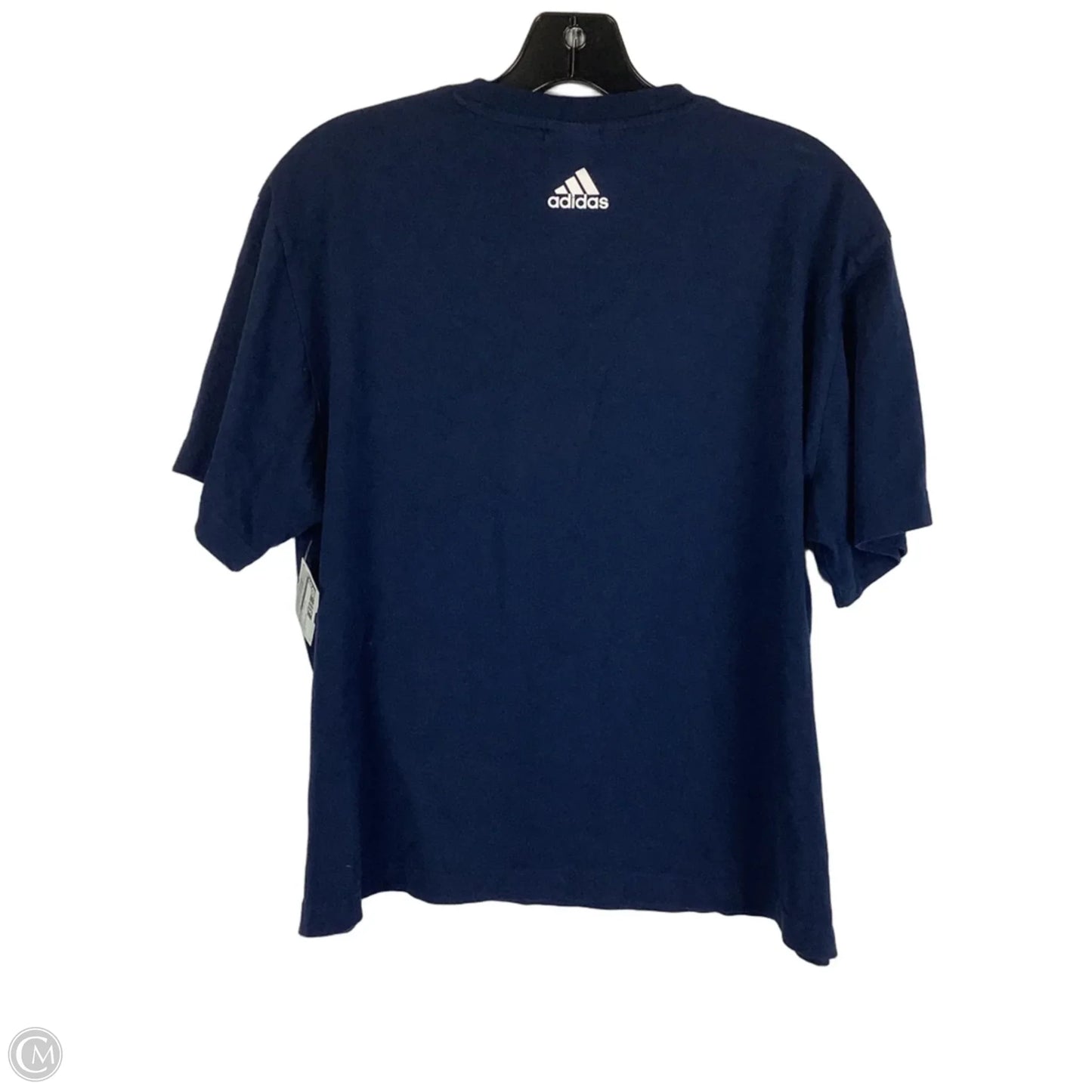 Athletic Top Short Sleeve By Adidas In Navy