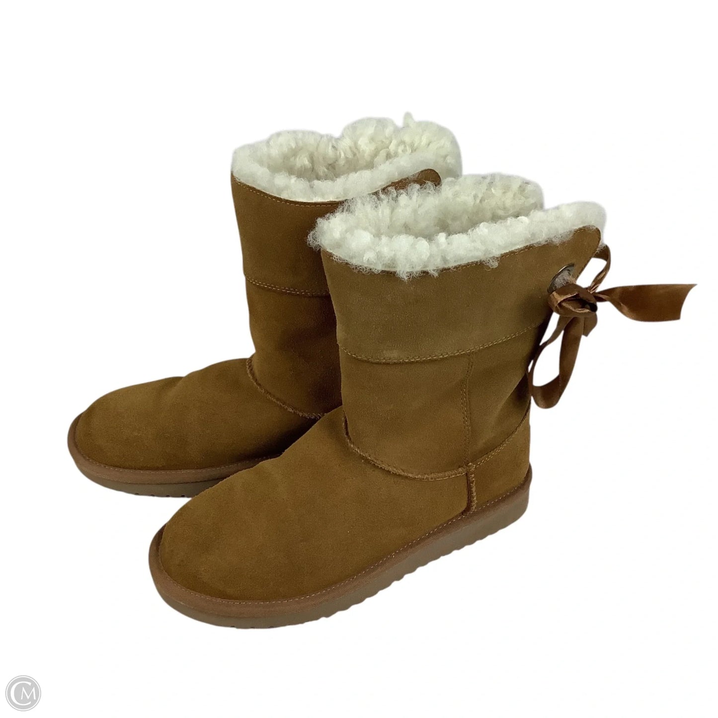 Boots Mid-calf Flats By Koolaburra By Ugg In Brown, Size: 7