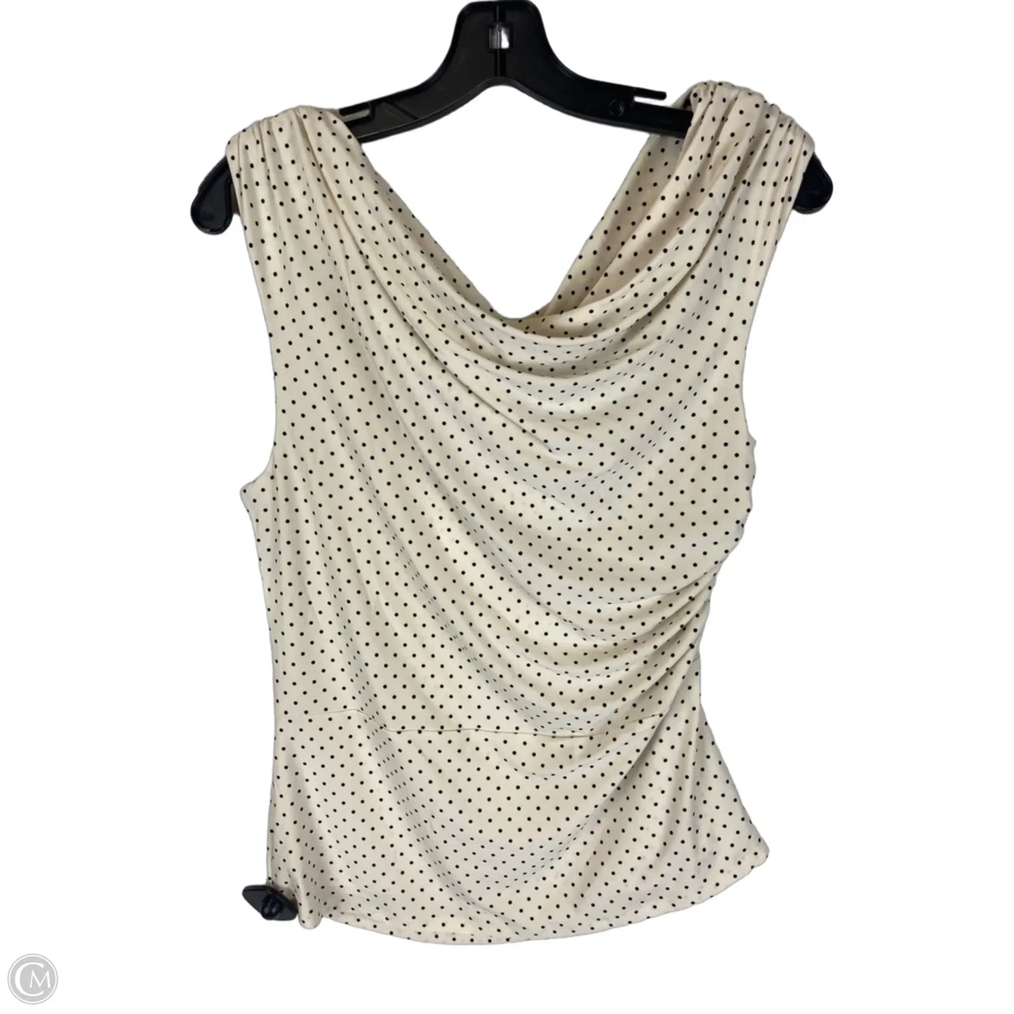 Top Sleeveless By Babaton In Polkadot Pattern, Size: L