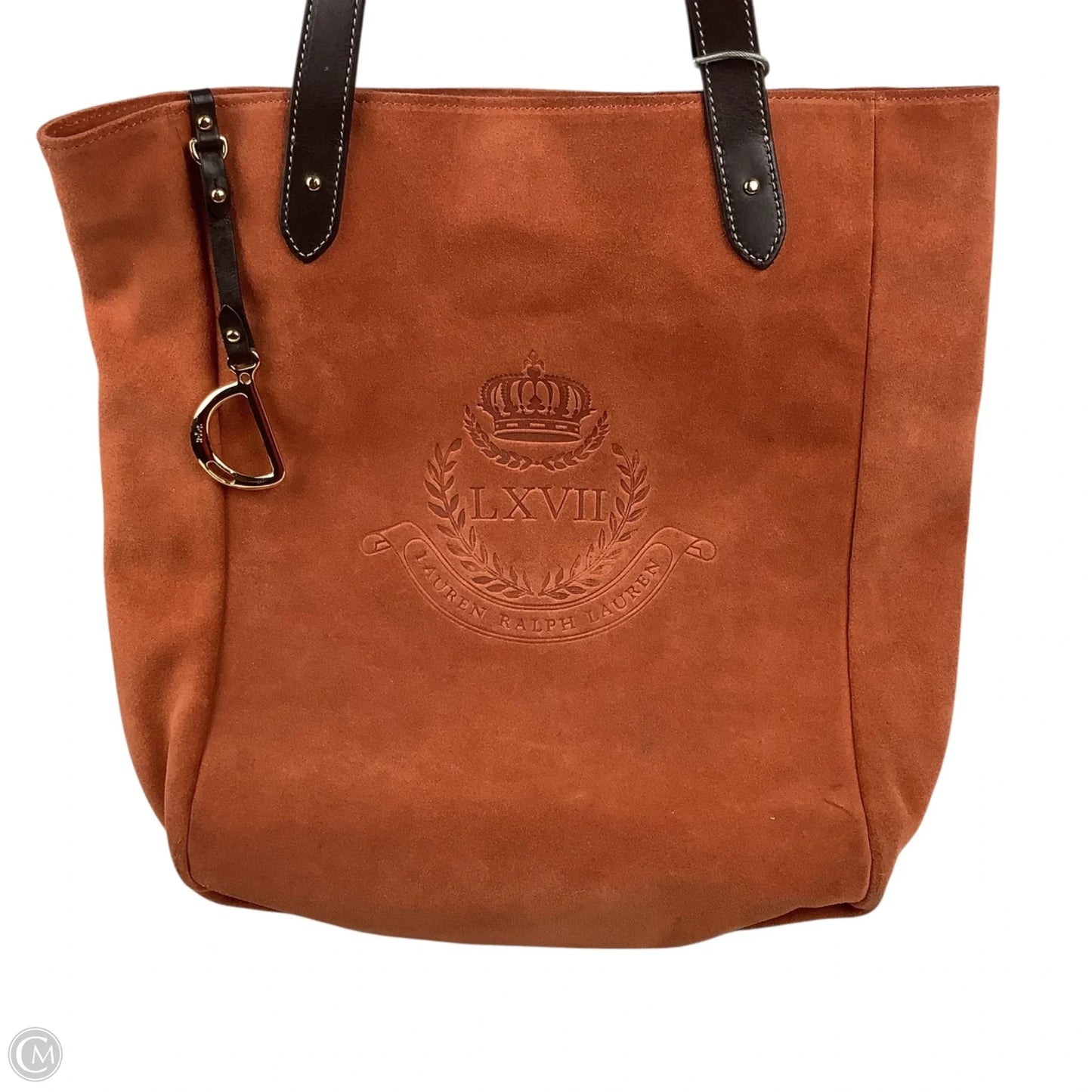 Handbag Leather By Lauren By Ralph Lauren, Size: Medium