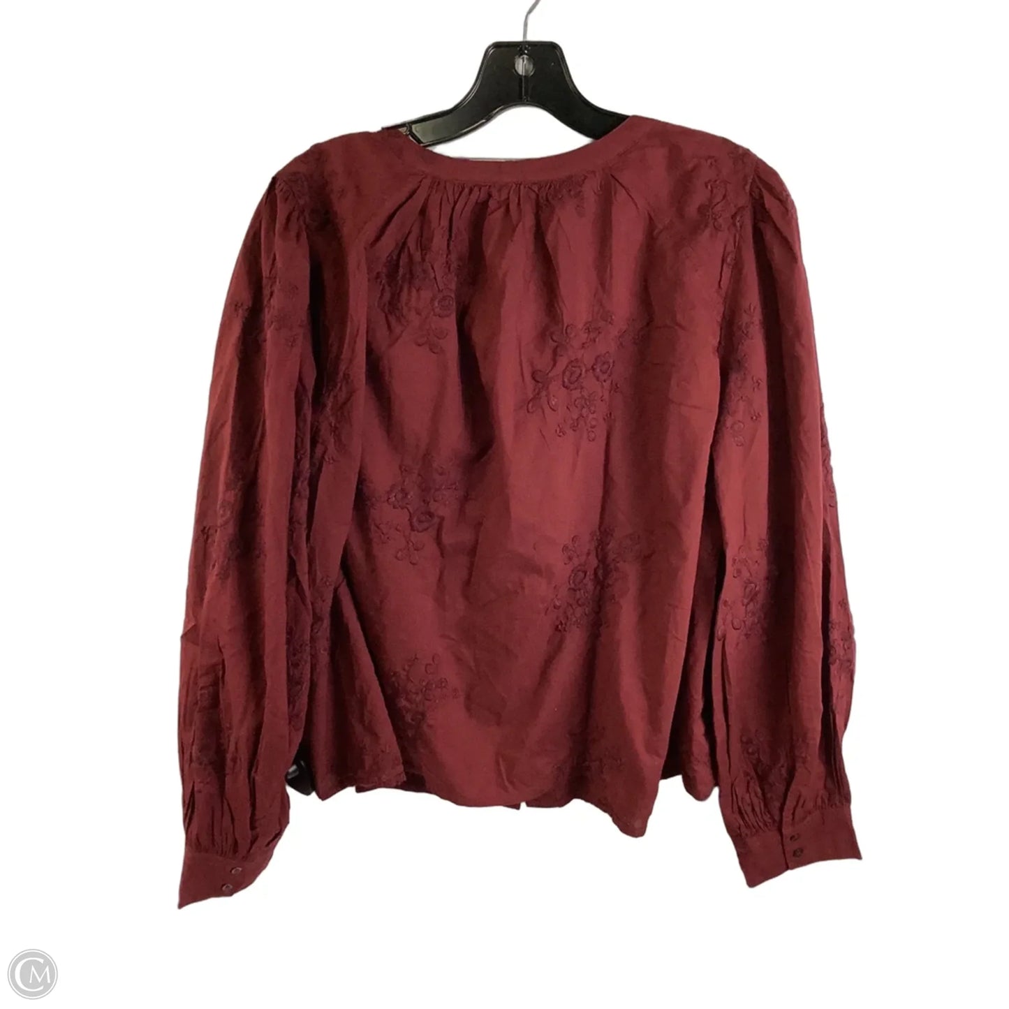 Top Long Sleeve By Old Navy In Maroon, Size: L