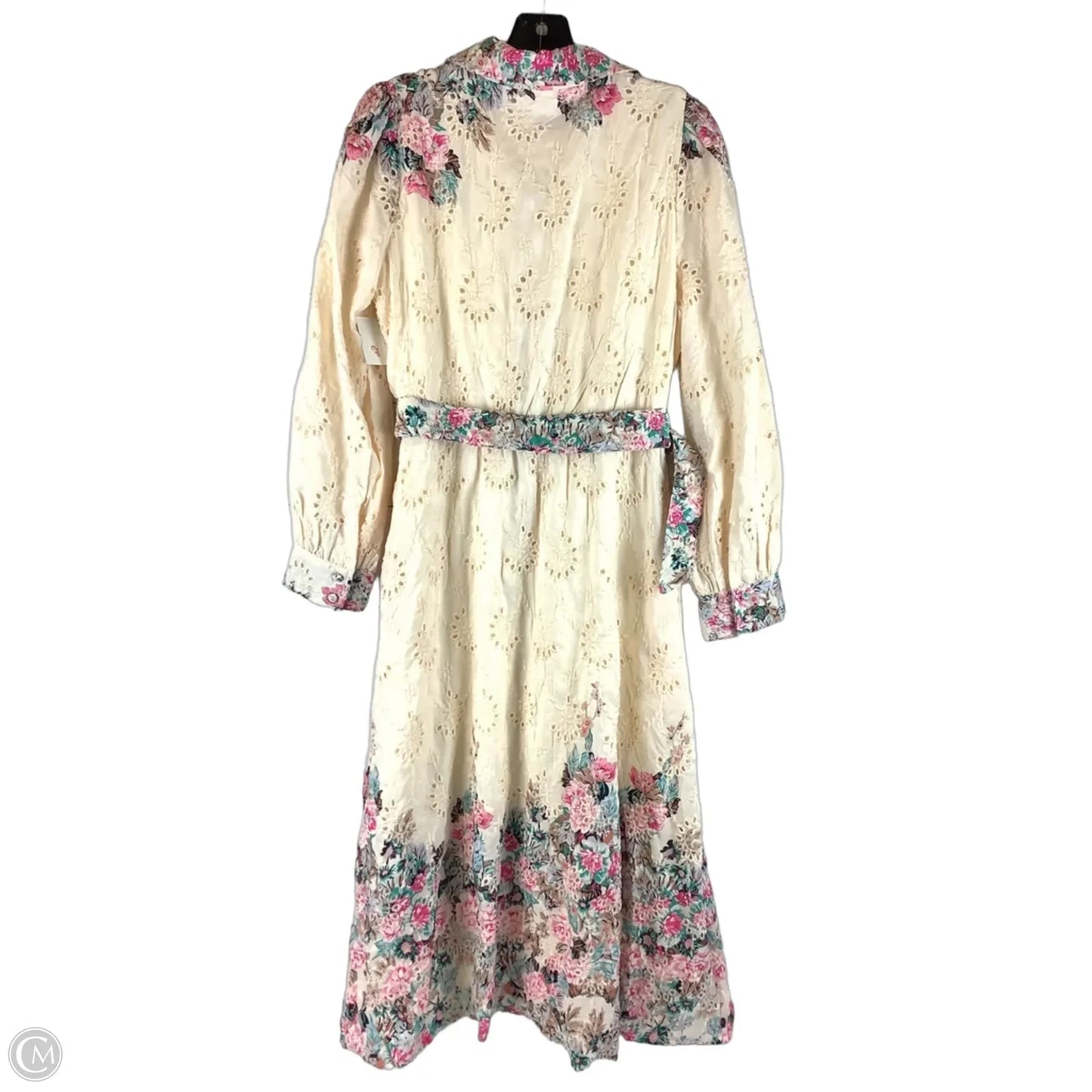 Dress Casual Midi By Clothes Mentor In Cream, Size: M