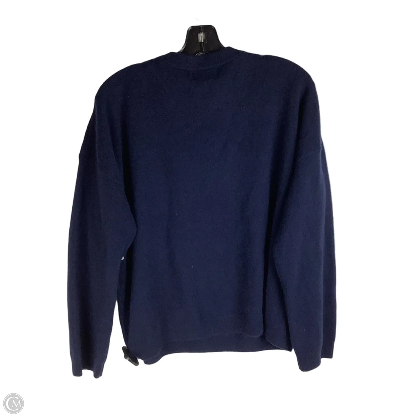 Sweater Cashmere By Clothes Mentor In Navy, Size: M