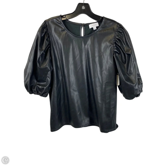 Top Short Sleeve By Mudpie In Black, Size: M