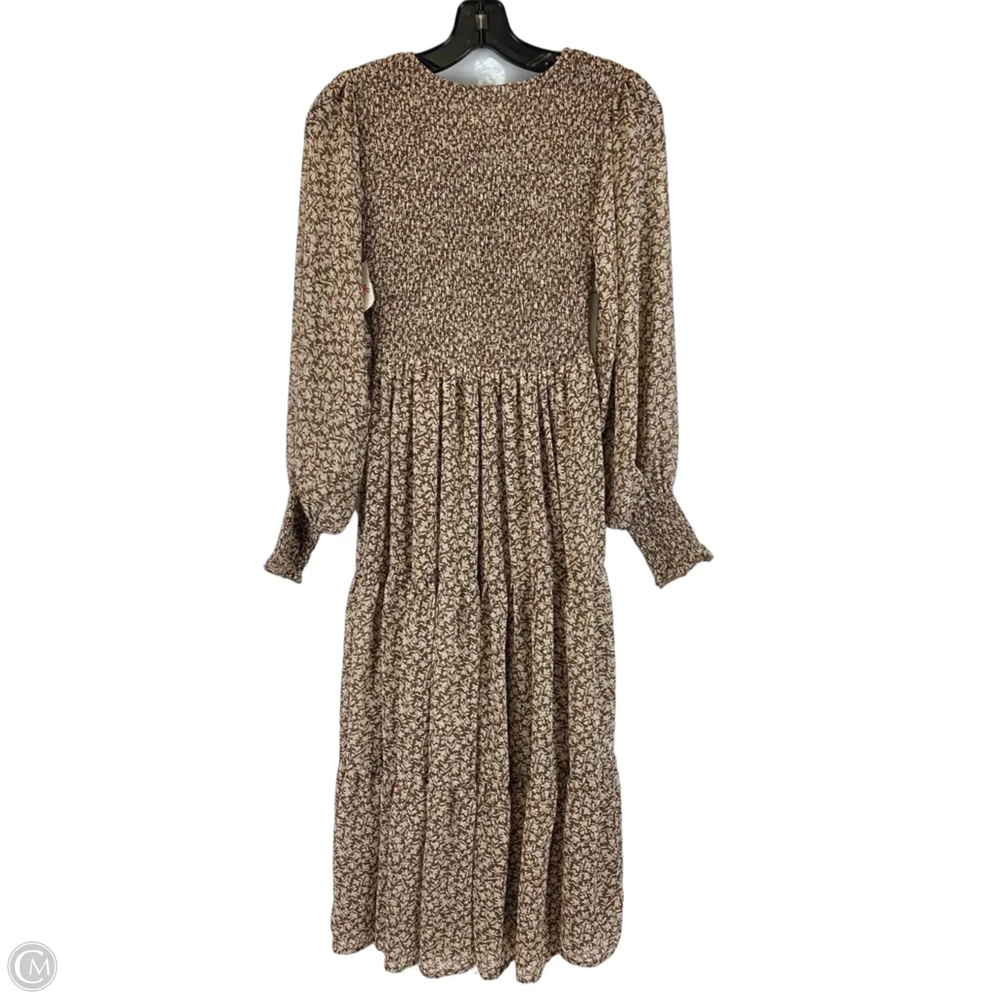 Dress Casual Midi By Vestique In Brown, Size: S