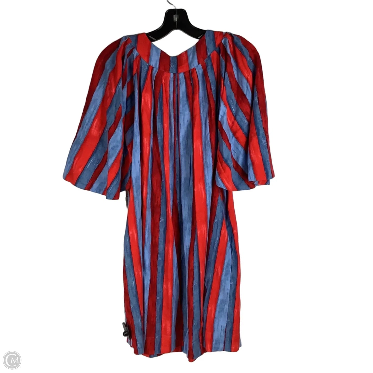 Dress Casual Short By Pomander Place In Blue & Red, Size: L