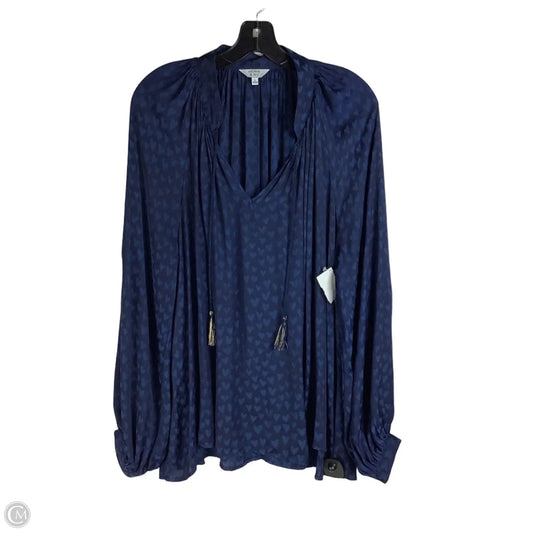 Top Long Sleeve By Crown And Ivy In Navy, Size: Xl