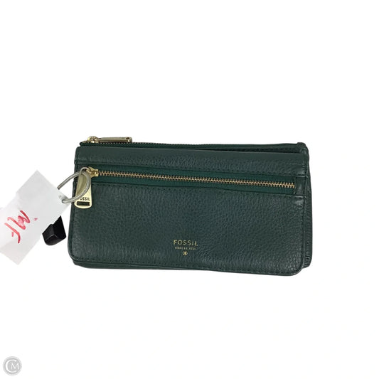 Wallet Leather By Fossil, Size: Medium