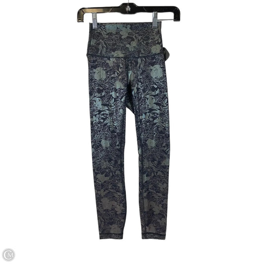 Athletic Leggings By Lululemon In Floral Print, Size: 0