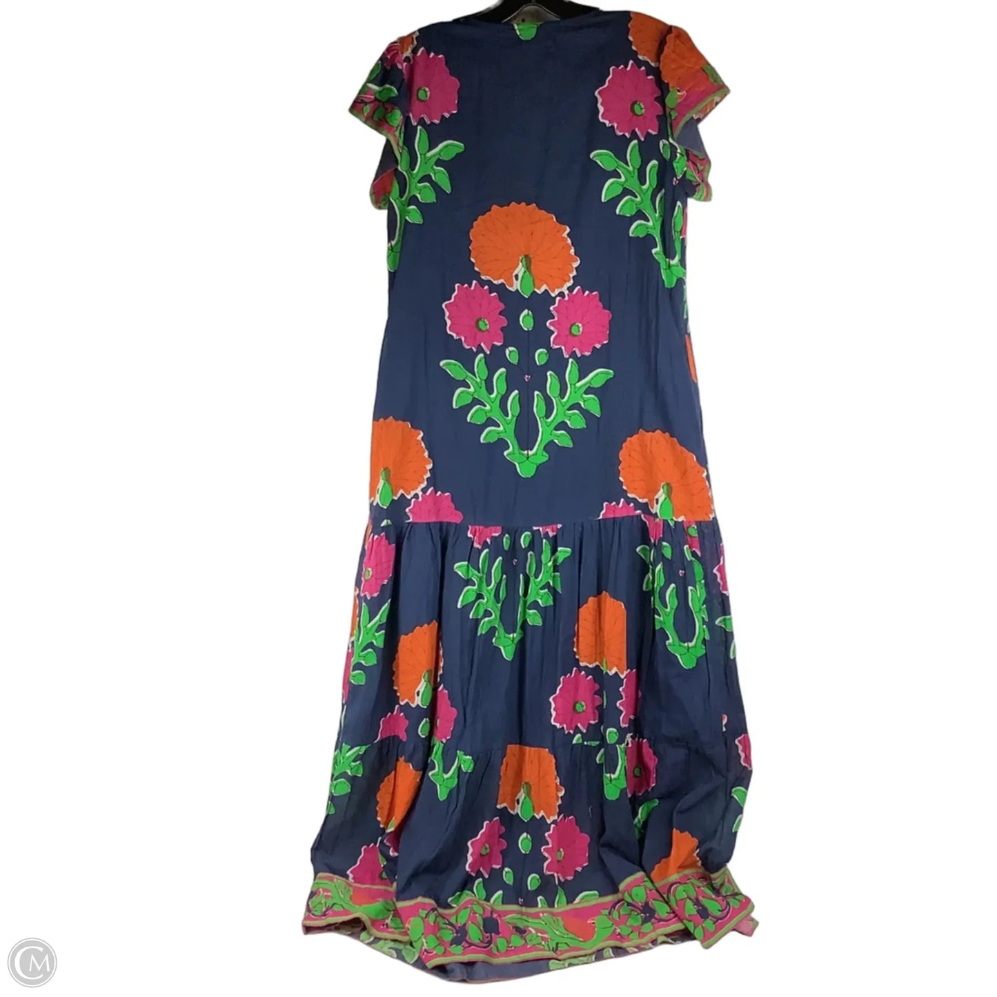 Dress Casual Maxi By Cmc In Navy, Size: Xs 100% cotton