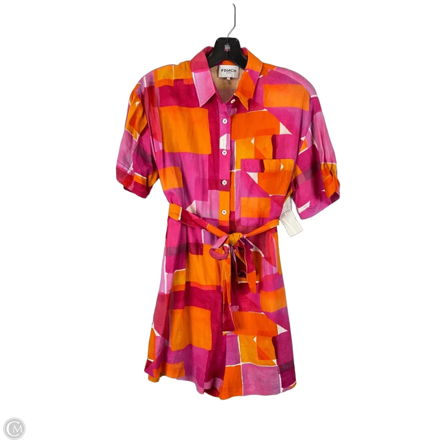 Romper By Frnch In Orange & Pink, Size: S