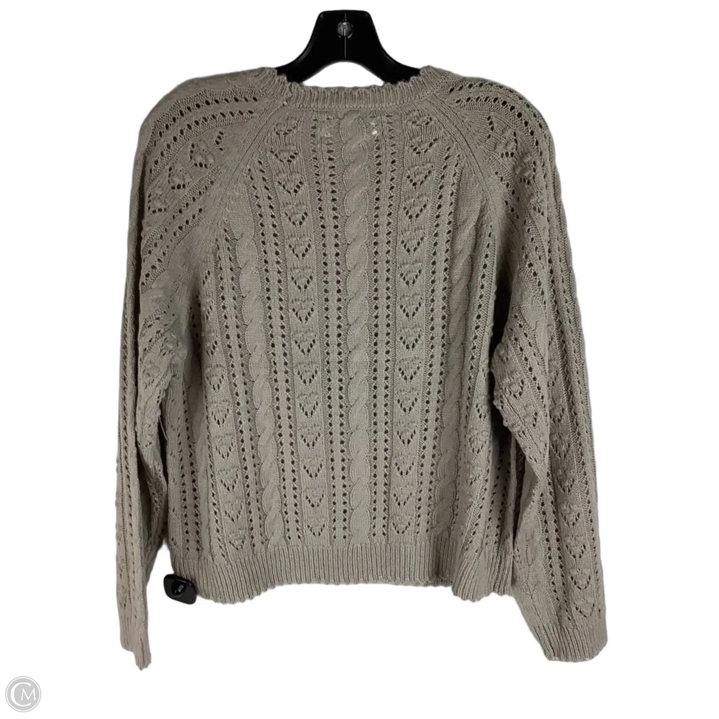 Sweater By Lucky Brand In Taupe, Size: L