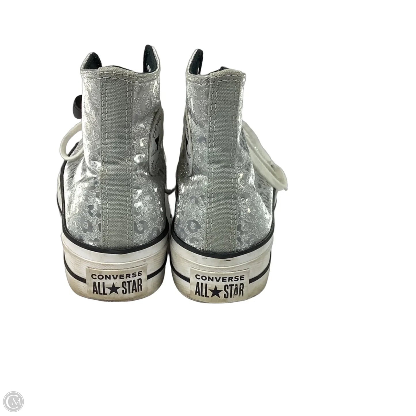 Shoes Sneakers Platform By Converse In Silver, Size: 8