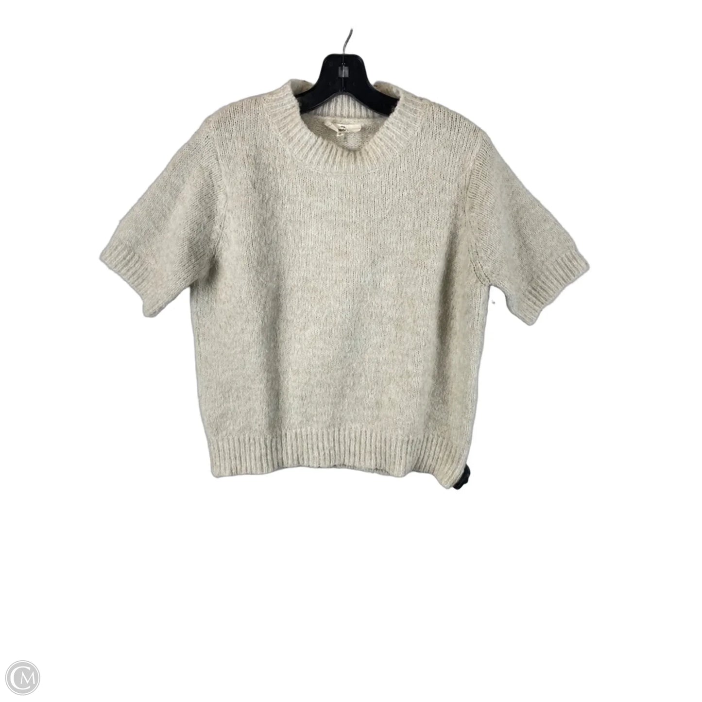 Sweater Short Sleeve By Entro In Cream, Size: S