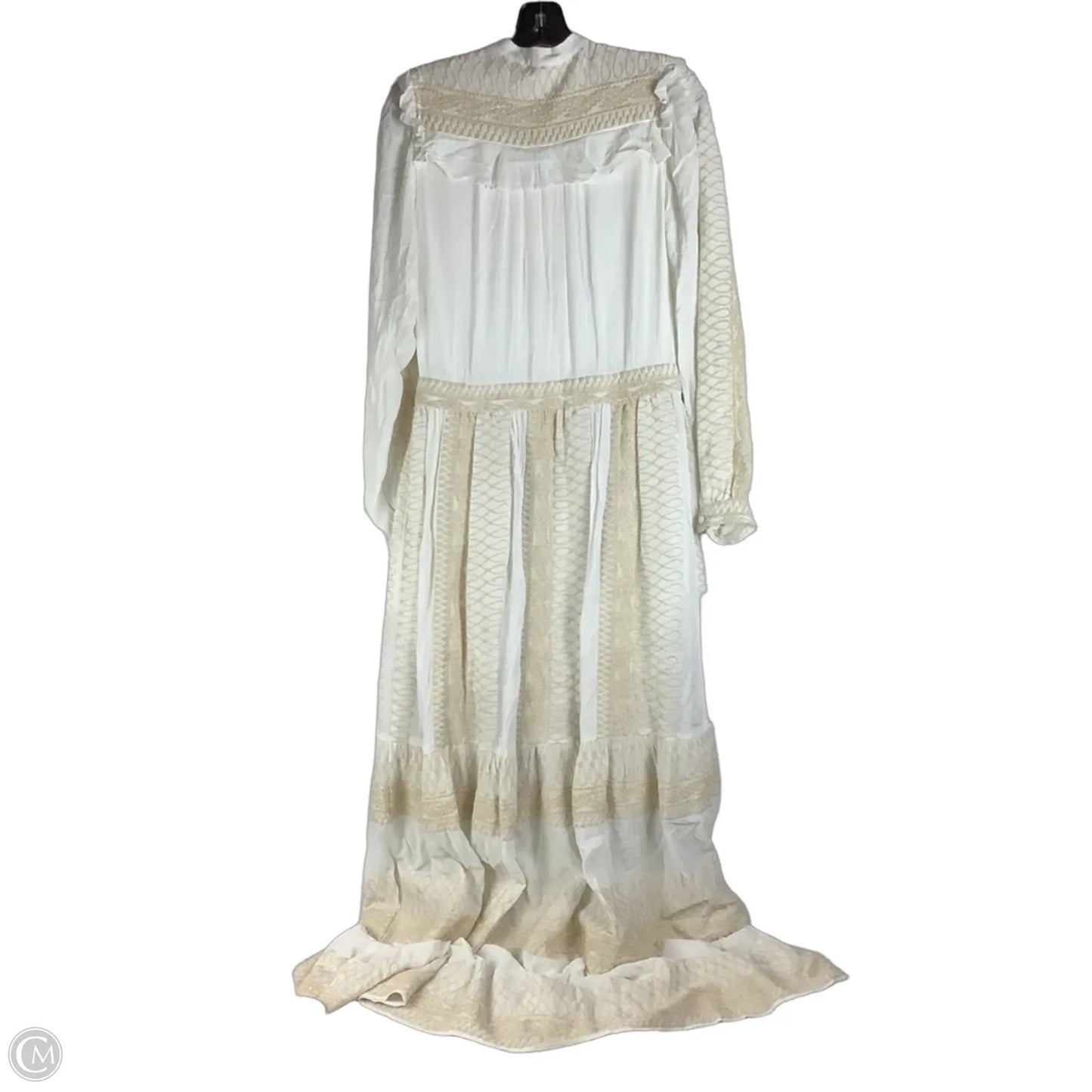 Dress Party Long By Hale Bob In Tan & White, Size: M