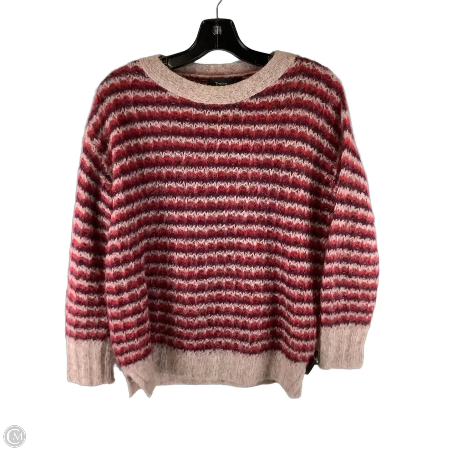 Sweater By Theory In Striped Pattern