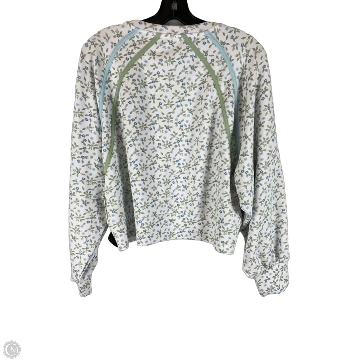 Sweatshirt Crewneck By Simply Southern In Floral Print, Size: L