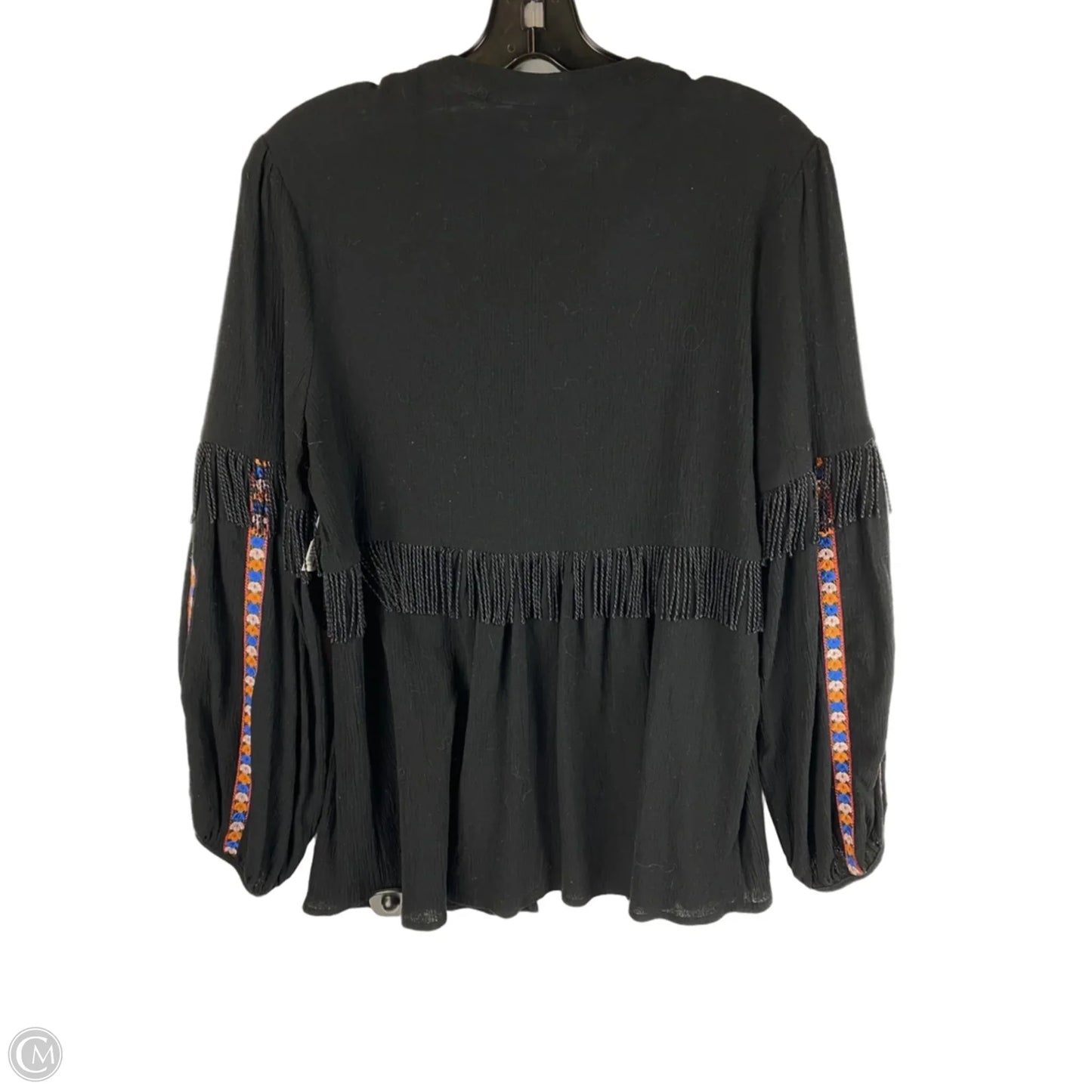 Top Long Sleeve By Clothes Mentor In Black, Size: S