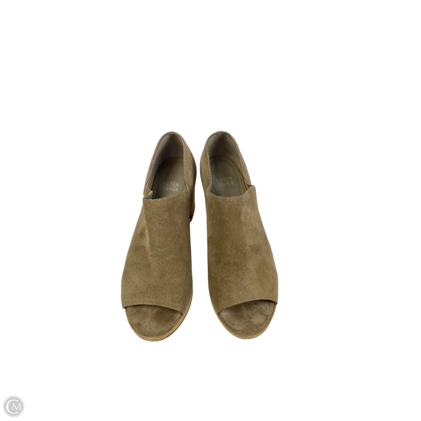 Sandals Heels Block By Eileen Fisher In Grey, Size: 8.5