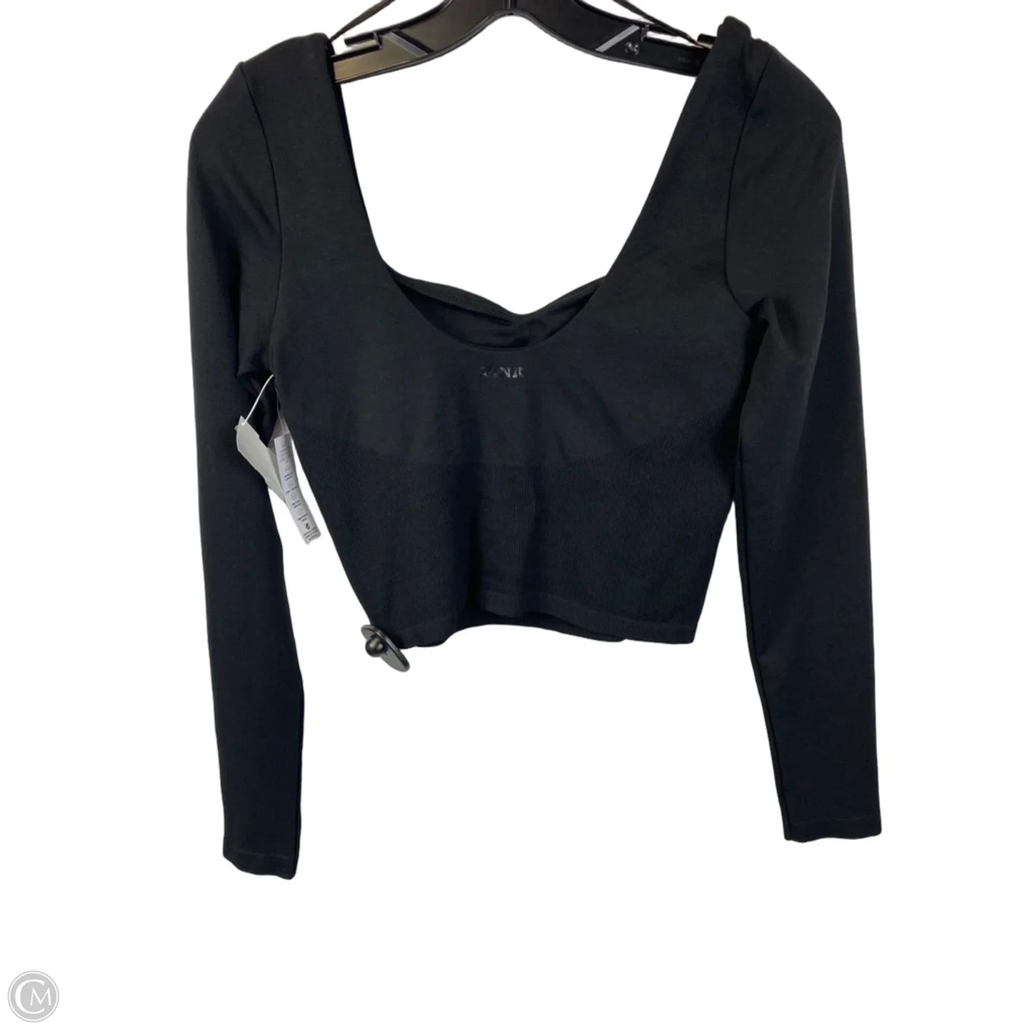 Athletic Top Long Sleeve Crewneck By Pink In Black, Size: M