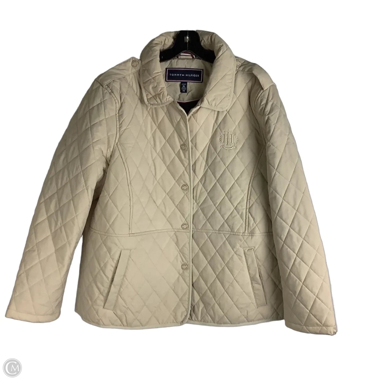 Jacket Puffer & Quilted By Tommy Hilfiger In Tan, Size: Xl