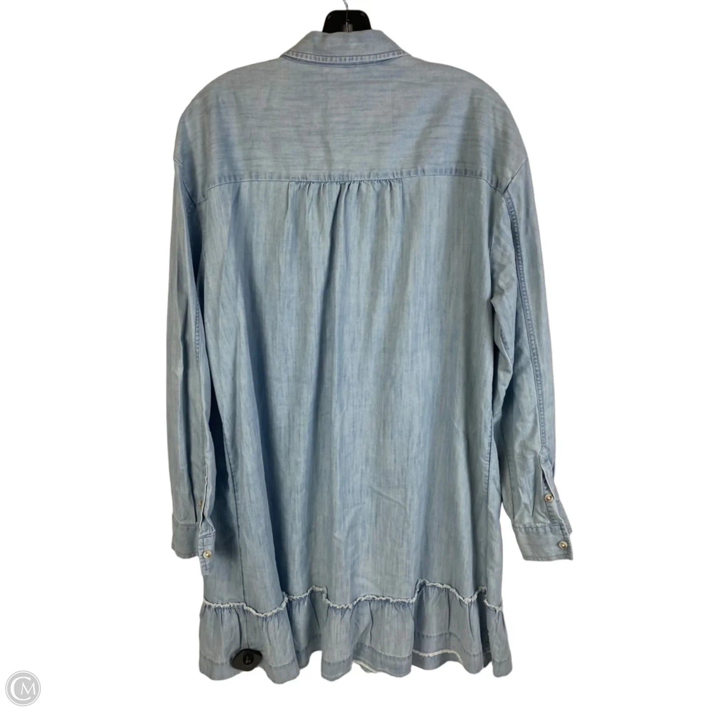 Dress Casual Short By Wonderly In Blue Denim, Size: L