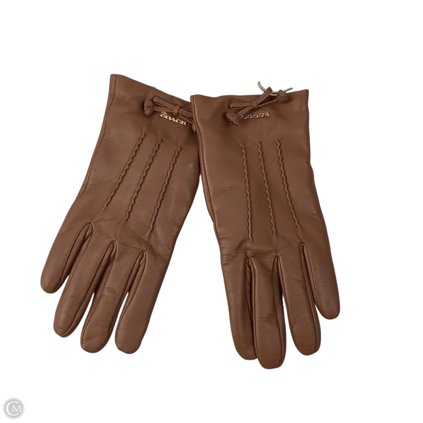 Gloves Designer By Coach, Size: 6.5