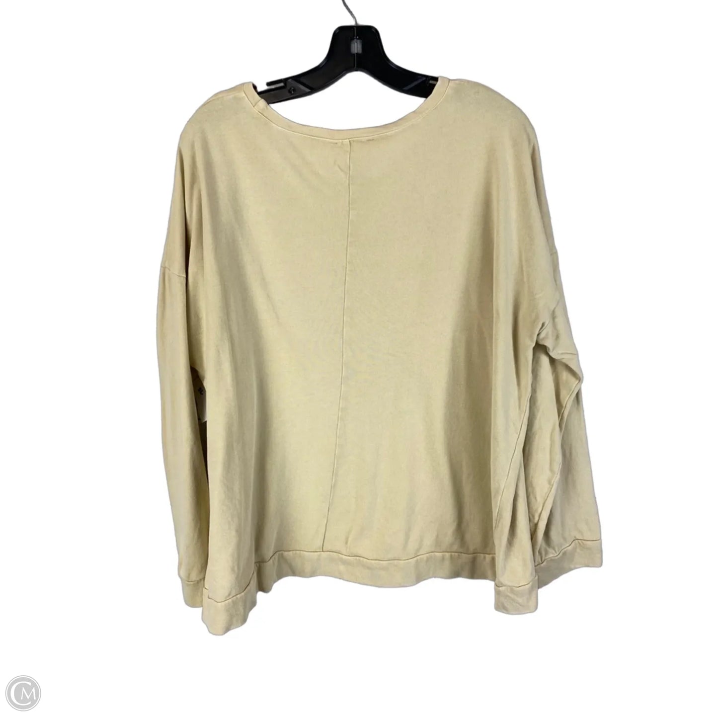 Top Long Sleeve By Easel In Tan, Size: L