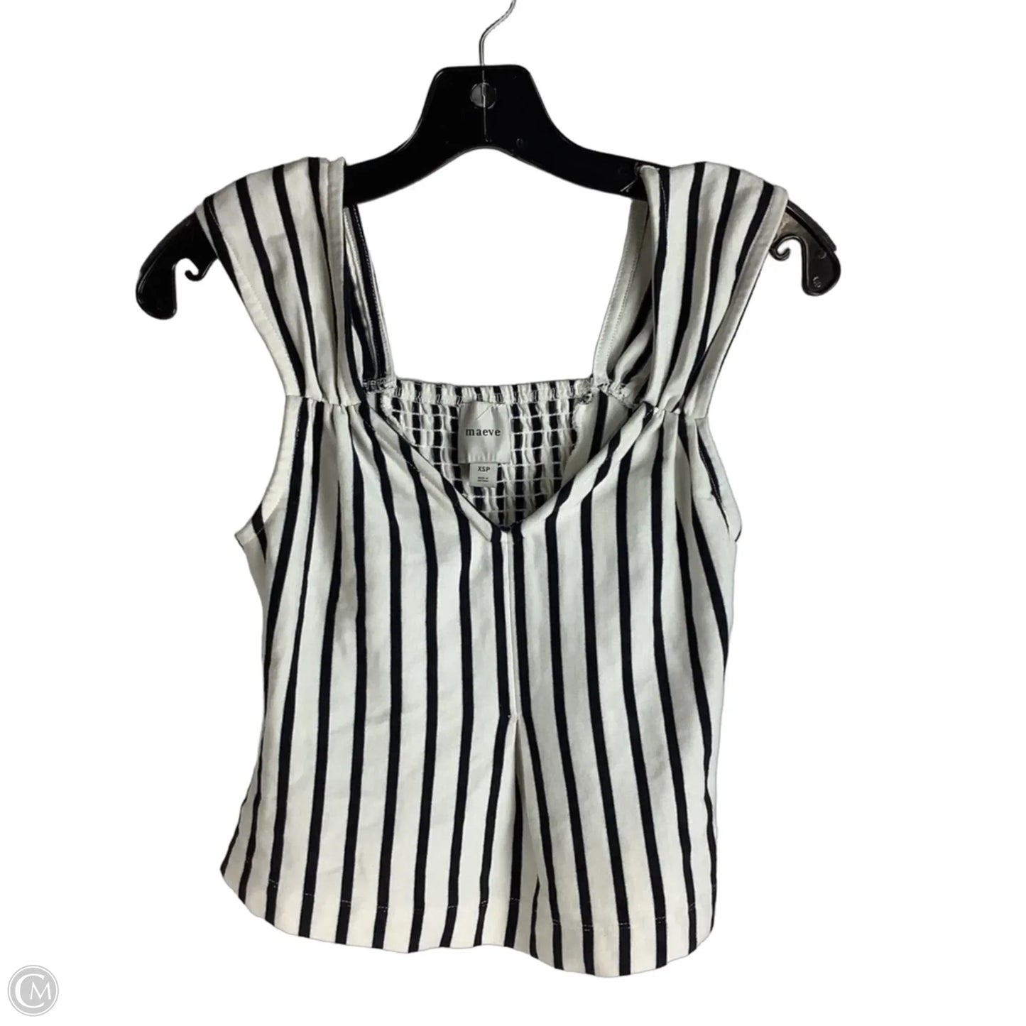 Top Sleeveless By Maeve In Striped Pattern, Size: Xsp