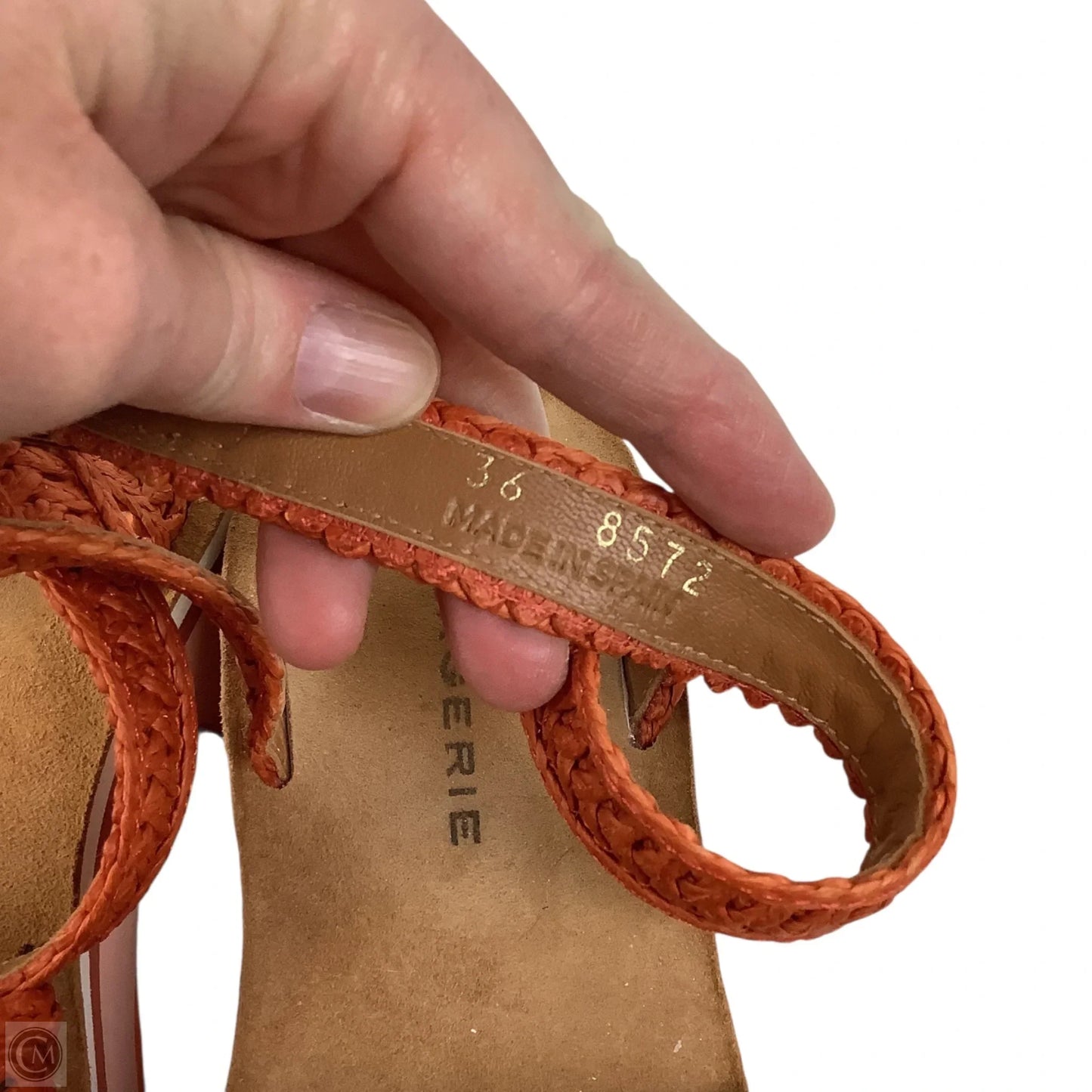 Sandals Heels Platform By Cmc In Orange, Size: 6 (36)