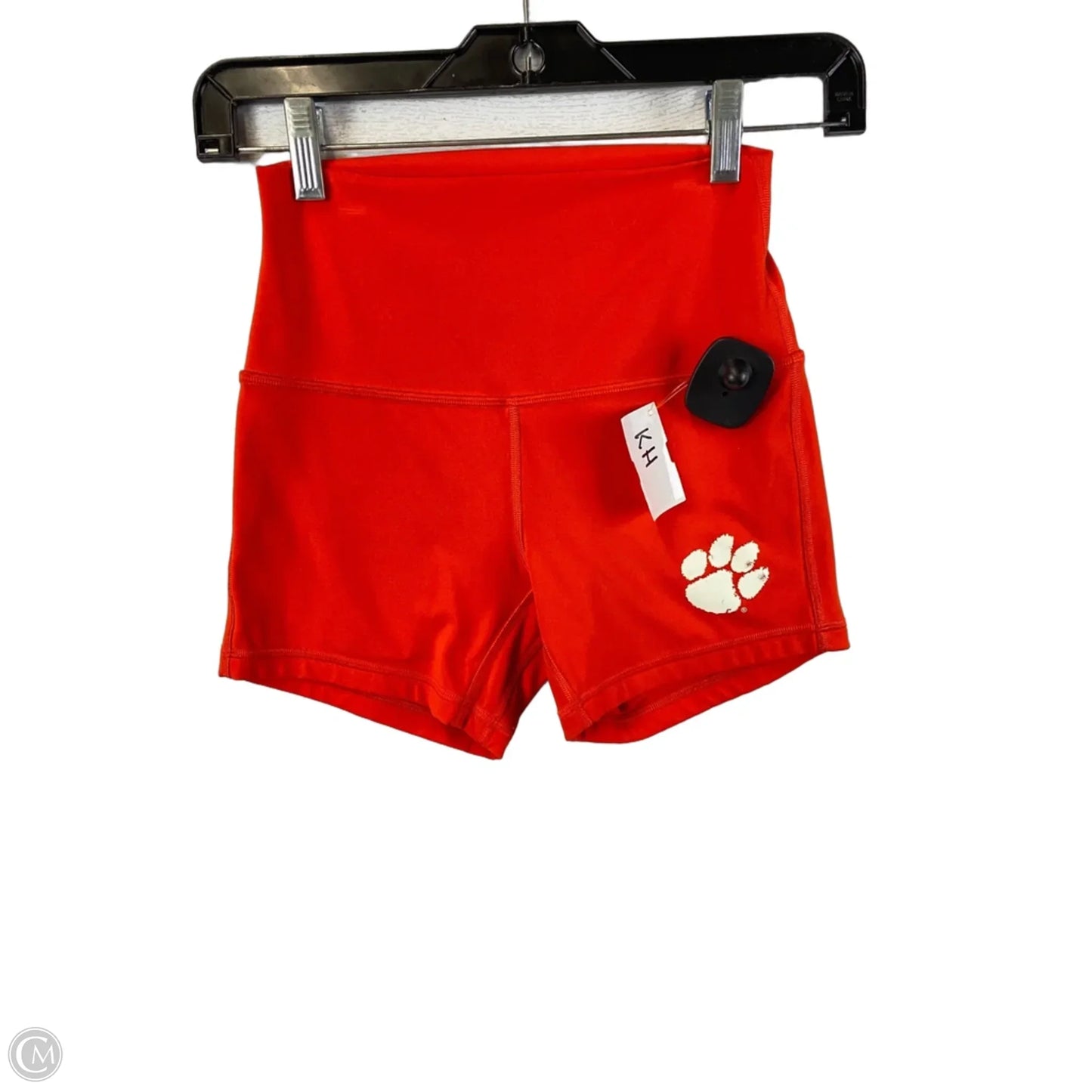 Athletic Shorts By Lululemon In Orange, Size: 4