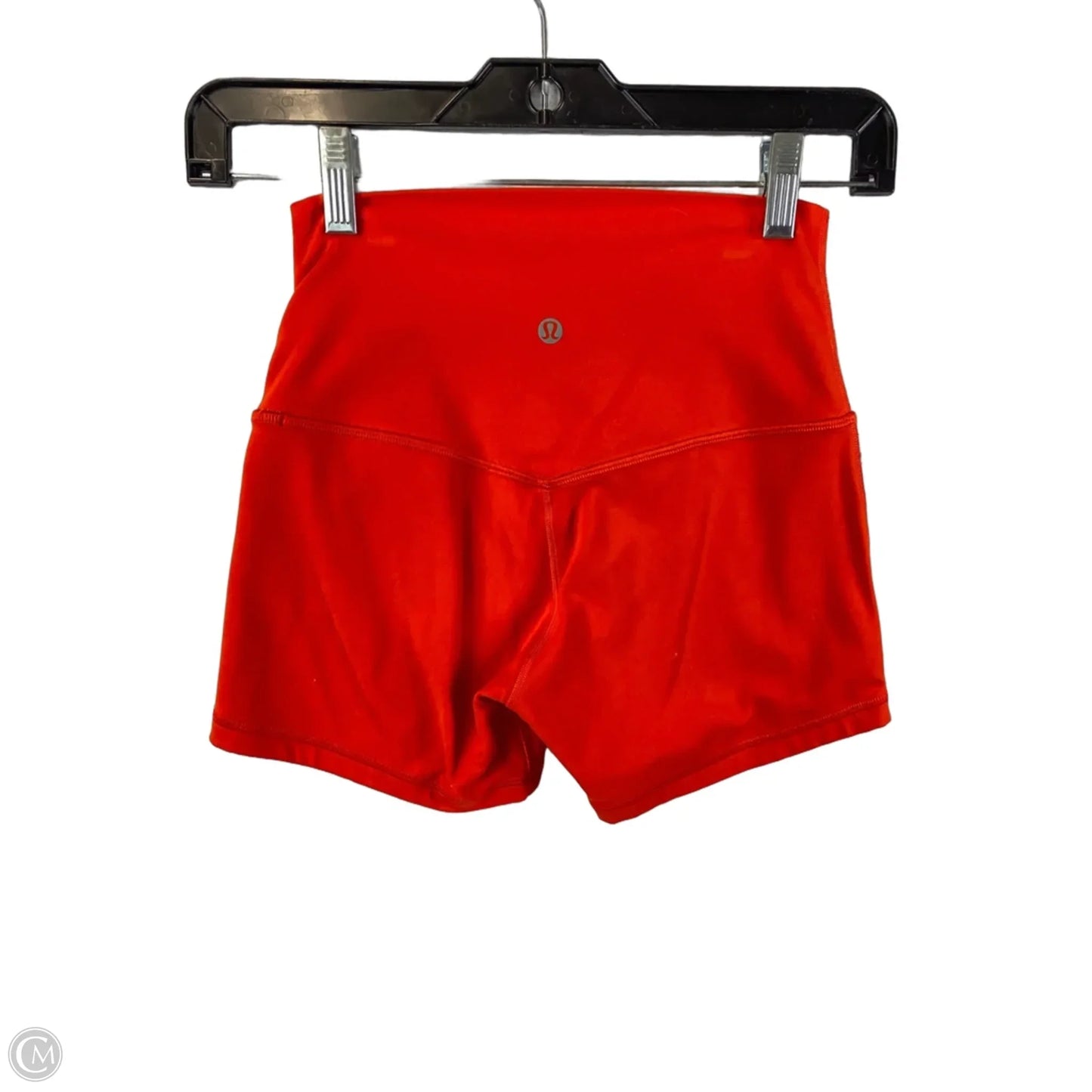 Athletic Shorts By Lululemon In Orange, Size: 4