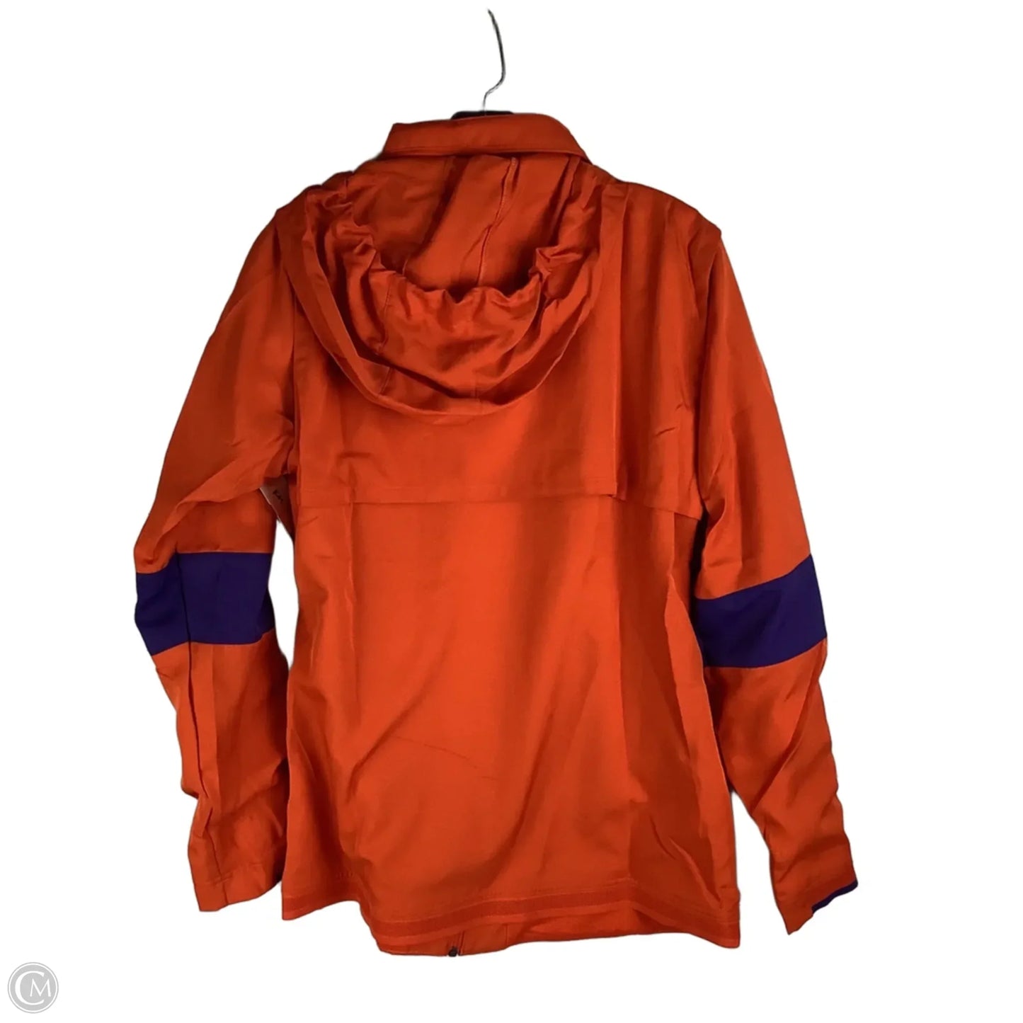 Athletic Jacket By Nike Apparel In Orange, Size: L