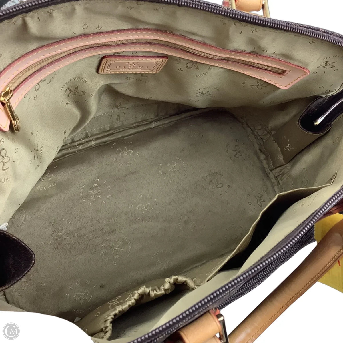 Handbag Leather By Cmc, Size: Medium