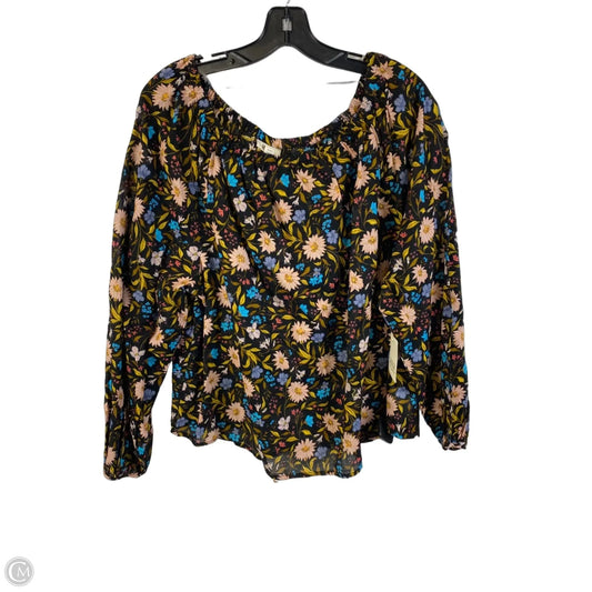 Top Long Sleeve By Ana In Floral Print, Size: Xl