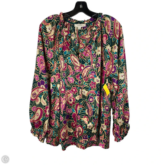 Top Long Sleeve By Umgee In Multi-colored, Size: Xl