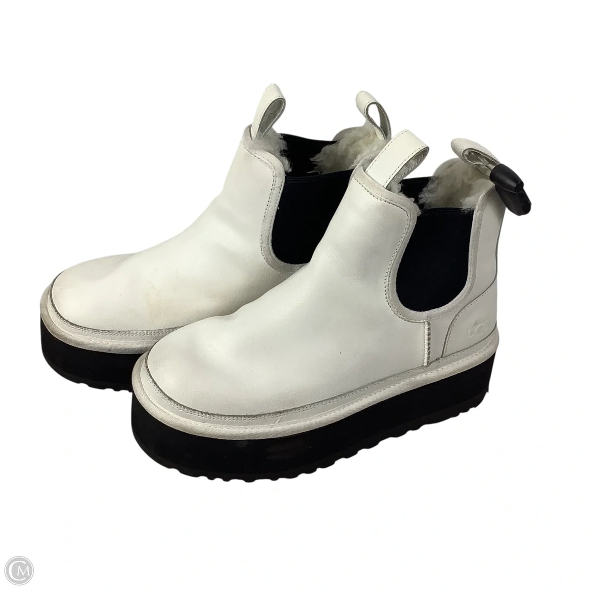 Boots Designer By Ugg In White, Size: 8